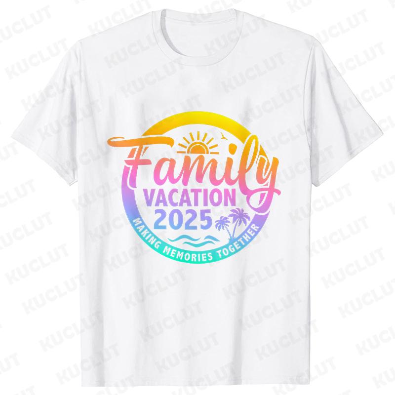 Family Cruise Vacation 2025 T-shirt Making Memories Together Tees Summer Trip Squad Graphic Tops Holiday Travel Kids Clothing