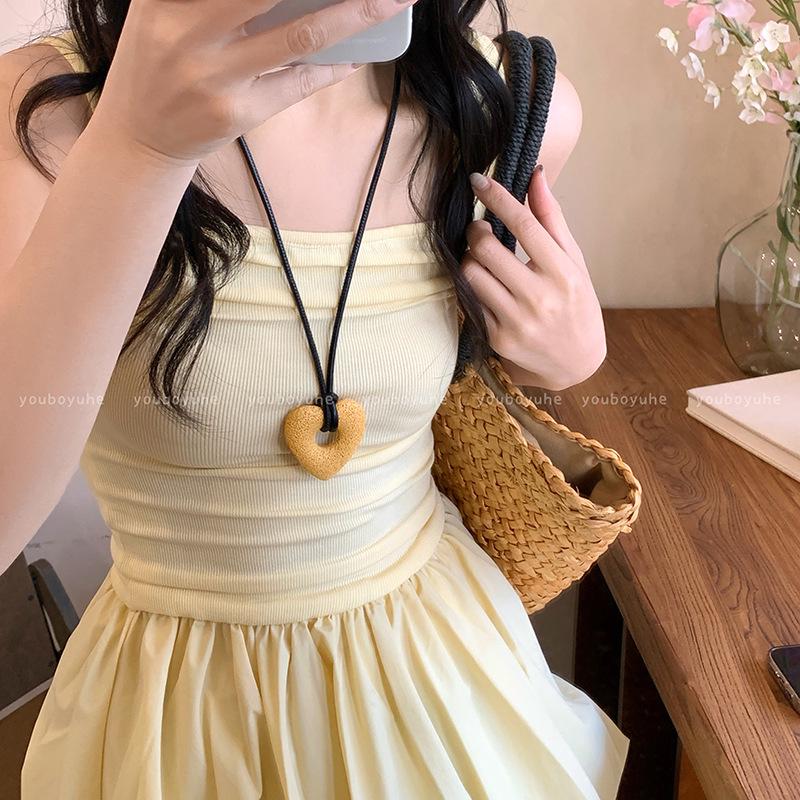 Bohemian Ceramic Necklace: Vintage Ethnic Long Sweater Chain & Zen Choker