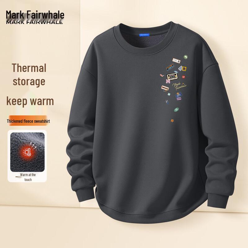 Mark Fairwhale Men's Fleece-Lined Crew Neck Sweatshirt