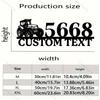 Customizable Metal Sign Tractor Silhouette Personalized Family Name Hot Sale Home Kitchen Garden Party Decor