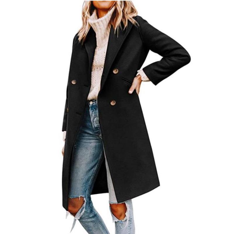 Autumn and Winter Orders Surge Woolen Women's Coat Medium and Long Coat