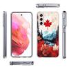 Canada National Football Team Logo Phone Case For Samsung Galaxy S25 Edge S24 S23 FE S21 S20 S10 Plus S22 S26 Ultra Cover Clear