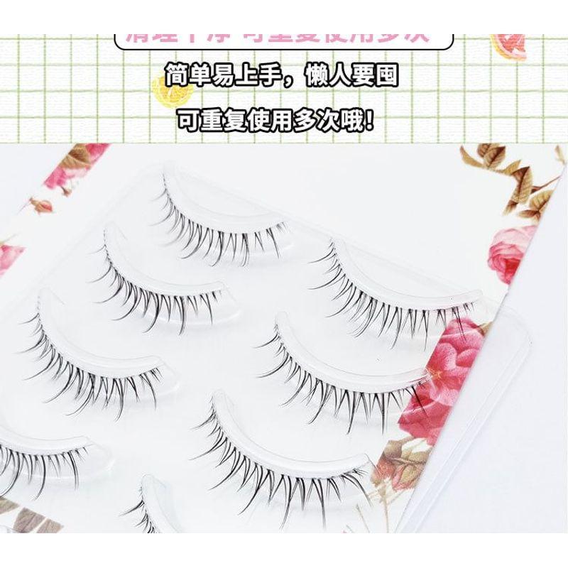 Lashie - Set mit 5 Paaren: Natürliche, zarte künstliche Wimpern