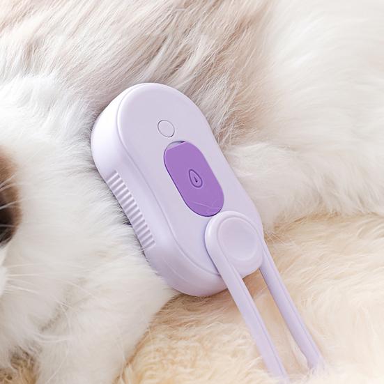 Pet Steam Brush USB Charging Spray Cat Brush for Shedding Remove Static Flying Hair Self Cleaning Dog Massage Brush for Dogs Cats Pet Grooming Tool