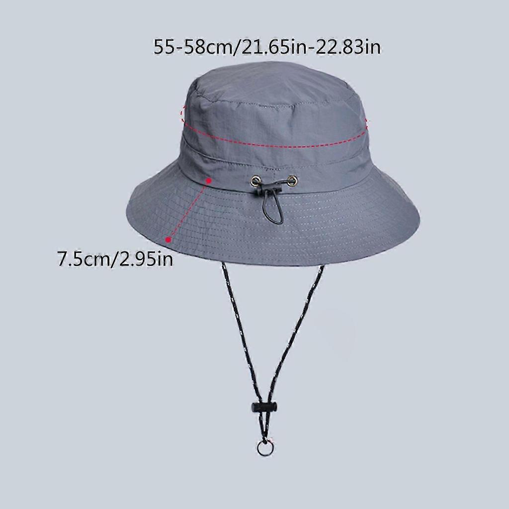Waterproof Sun Hat Waterproof Fishing Hat Waterproof Hiking Hat Waterproof Fisherman Hat Bucket Hat Foldable Camping Hat navy blue
