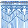 VidaXL Room Divider Curtain Window Blind Door Curtain Window Curtain Home Shop Window Interior Macrame Blue 323988