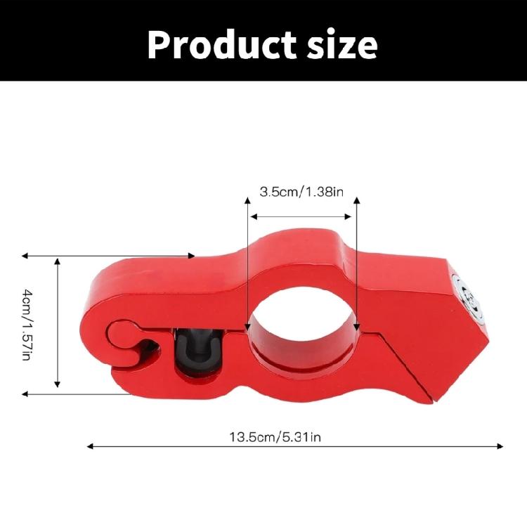 Motorcycle Anti Theft Device Aluminum Handlebar Safety Lock Compact Motorcycle Lock Simple Installation for Travel