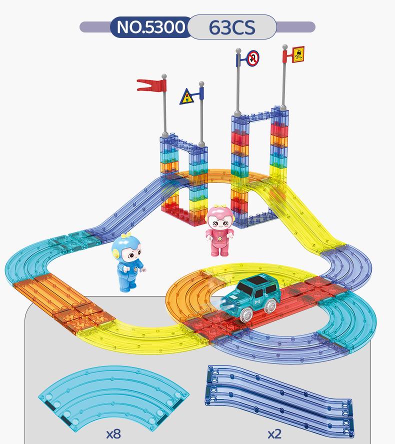 Digge Magnetic Train Track Building Blocks: Children's Educational Toy