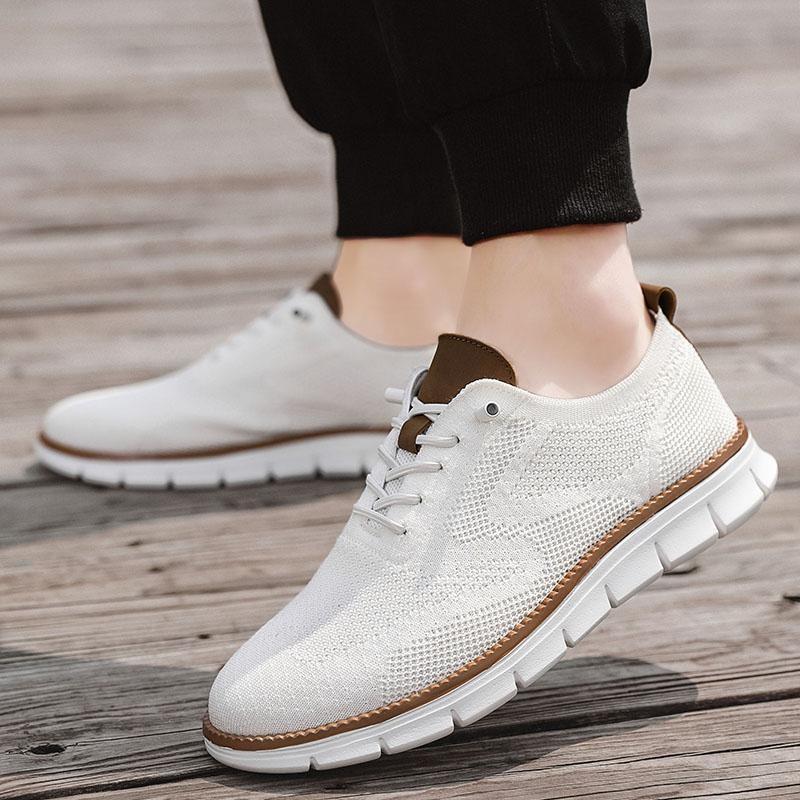 

2025 large size men s shoes summer new British style sports casual shoes light breathable mesh shoes men s size 48 39