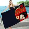 Animation Series P-Pucca Microfiber Printed Beach Towel Mountain Climbing Yoga Beach Swimming Running Absorbent Soft Towel