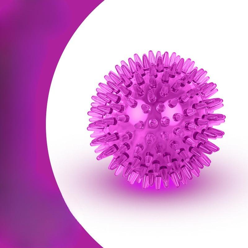 The Toy Ball Bouncy High, Squeaks and Makes A Sound. The Pointed Spiny Ball Is A Floating Dog Toy Ball