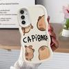 Case for Samsung Galaxy A50 A52 A55 A02s A51 A73 A30 A06 A04 A03 A20 A05 Soft Phone Cover Cartoon Capybara