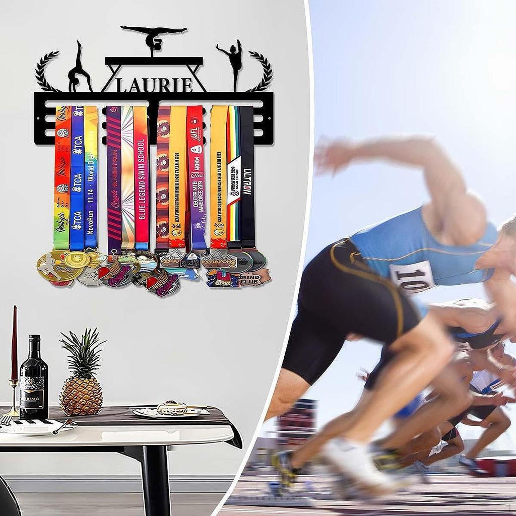 Display Award Rack Storage Organizer Multifunctional Easy Installation Shelf Sports Medal Holder for