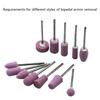 12Pcs Abrasive Polishing Mounted Stone For Rotary Tools Grinding Stone Wheel Head Tools 2.35Mm Shank Mini Nail Drill Bit Set