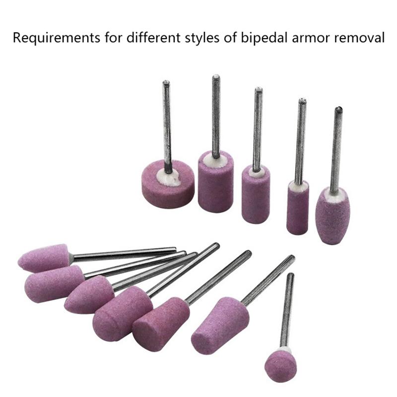 12Pcs Abrasive Polishing Mounted Stone For Rotary Tools Grinding Stone Wheel Head Tools 2.35Mm Shank Mini Nail Drill Bit Set