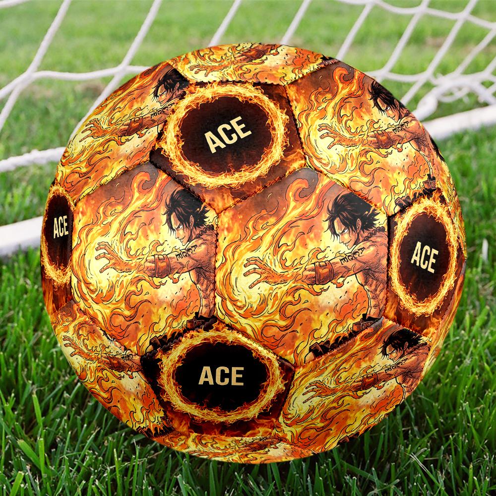 1pc One Piece Football Soccer Ball Size 5 Indoor Soccer Ball Fashion Colorful  Backyard Game -Great For Sports Fans Gift HE28