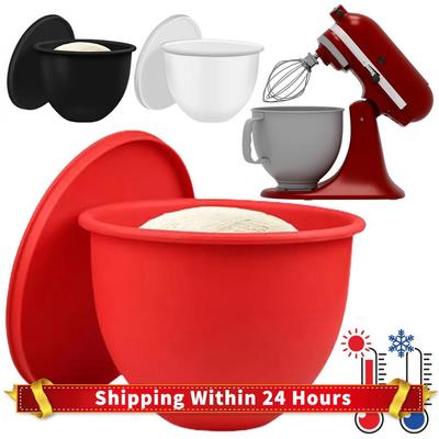 Für Kitchen Aid Kippkopf 5 Qt Mixer Silikon-Einsätze mit Deckel Mixerschüsseln Wiederverwendbar Mixaufsatz Küchen Backzubehör