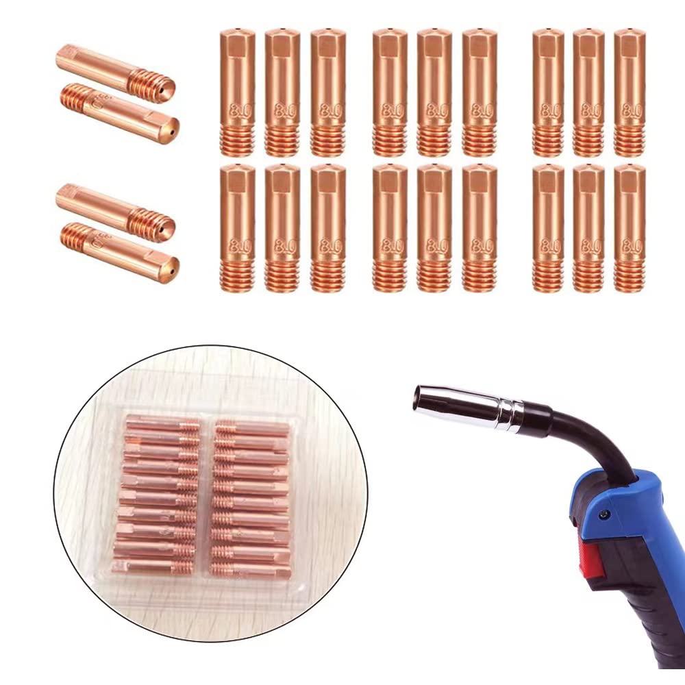 Yeoubi 21 piese set consumabile mașină de sudură duză vârf corp culoare dedicată cheie piese de reparație MIG100 MIG130 MIG160 MIG200 Arcury semi-automat