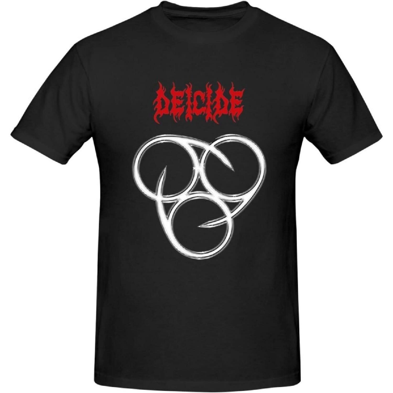 

Deicide Shirt Men s Personalised Crew Neck Short Sleeve T Shirt Deep Heather(1) XXXXXL чорний