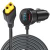 2m Long XT60 Interfaces Car Charger Cable Ensuring Safe and Fast Energy Transfer for Outdoor and Emergency Use
