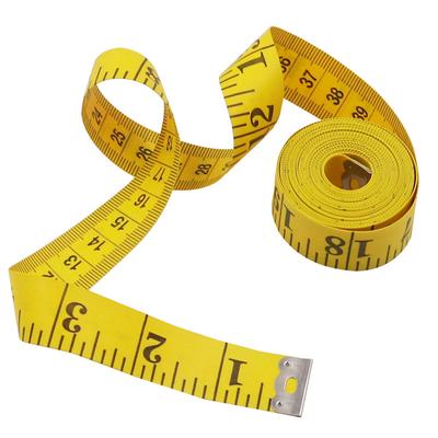 Régua de couro macio amarelo de 3 metros, régua de fibra de PVC, escala de alfaiate, 300 centímetros, 120 polegadas, fita métrica portátil