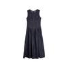 French Denim Tencel Linen Sleeveless Long Dress Women Dresses L8ALM170