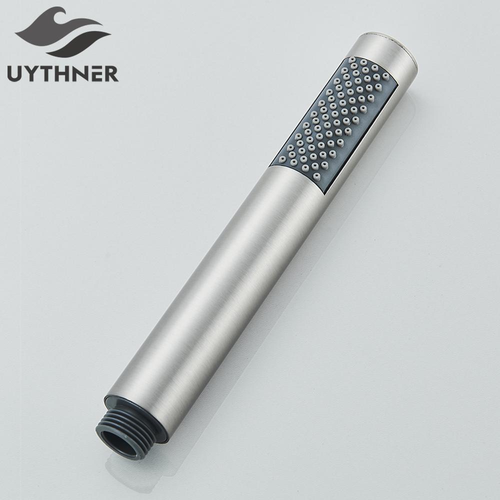 Uythner Hand-held Shower Head Plastic Black Bathroom Rainfall Shower Nozzle Aerator High Pressure handheld Shower Head