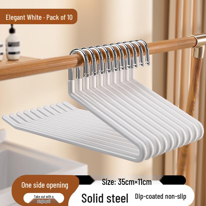 Thickened Non-Slip Goose-Shaped Pant Hanger with Clips for Wardrobe Storage