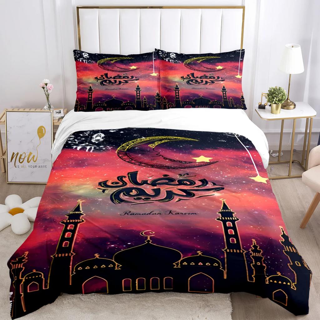Muslim Prayer Kawaii  Bedding Sets New Greek Key Meander Duvet Cover Sets Bed Linens Queen King Size Modern Geometric Bedspread
