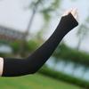 Unisex Thumb Hole Ice Silk Arm Sleeves Cool Anti-UV Breathable Sun Protective Covers For Cycling Driving