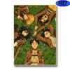 Attack on Titan Staffel 4 Poster Retro Kraftpapier Poster Wandaufkleber Home Anime Dekor Arbeitszimmer Bar Café Wandkunst Gemälde