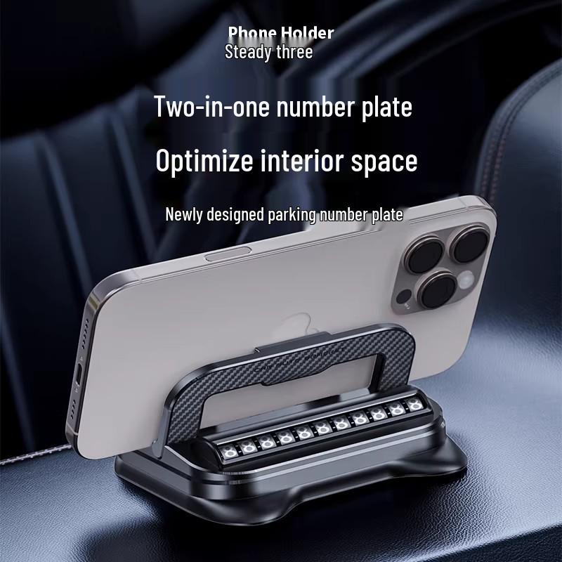Universal Suction Cup Car Phone Holder with Parking Sign