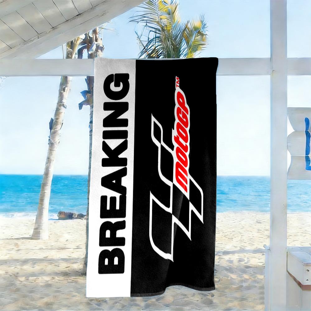 Motogp Flammen Logo Strandtuch Super Weiche Mikrofaser Schnelltrocknendes Gewebe Bequem Leicht
