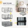 Steel Dog Whelping Box with Washable Whelping Pad, Wind-Resistant Cloth, for Small, Medium Dogs, 122 x 122 x 60cm