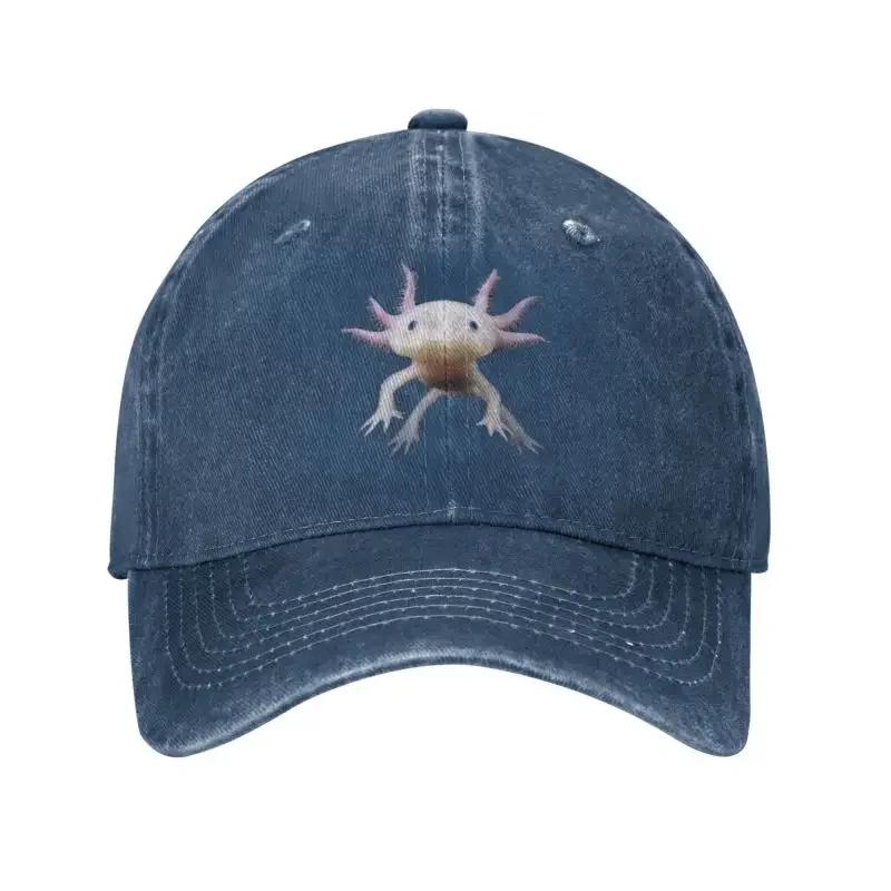 Cool Cotton Cute Axolotl Baseball Cap Men Women Custom Adjustable Unisex Salamander Animal Dad Hat Outdoor