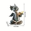 Dragon Garden Decoration Resin Statue Fairy Gate Courtyard Art Outdoor and Garden Door Opening Dragon Wall Carving Decoration (Door Opening)