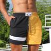 Sommer Männer Sport Shorts Atmungsaktiv Schnell Trocknend Fünf-punkt Kurze Hosen Plus Größe Gemischte Farbe Patchwork Reise Strand Shorts Störsender