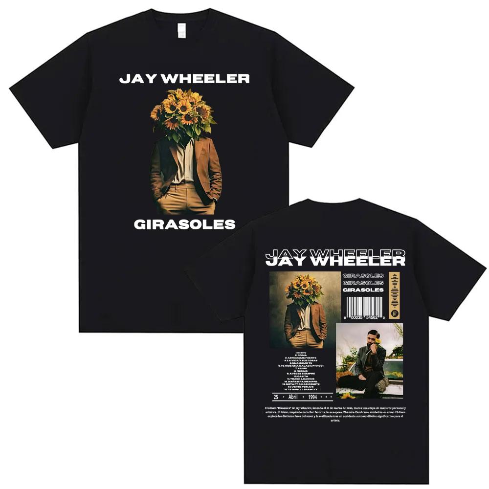 Rapper Jay Wheeler Girasoles Tour Graphic Tshirts for Men Women Summer Style High Street Tshirt 100 Cotton Oversized T Shirt