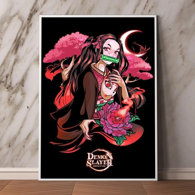 Abstract Modern Japanese Anime Demon Slayer Poster Character Canvas Painting Print Design Office Home Wall Decor Pictur Posters
