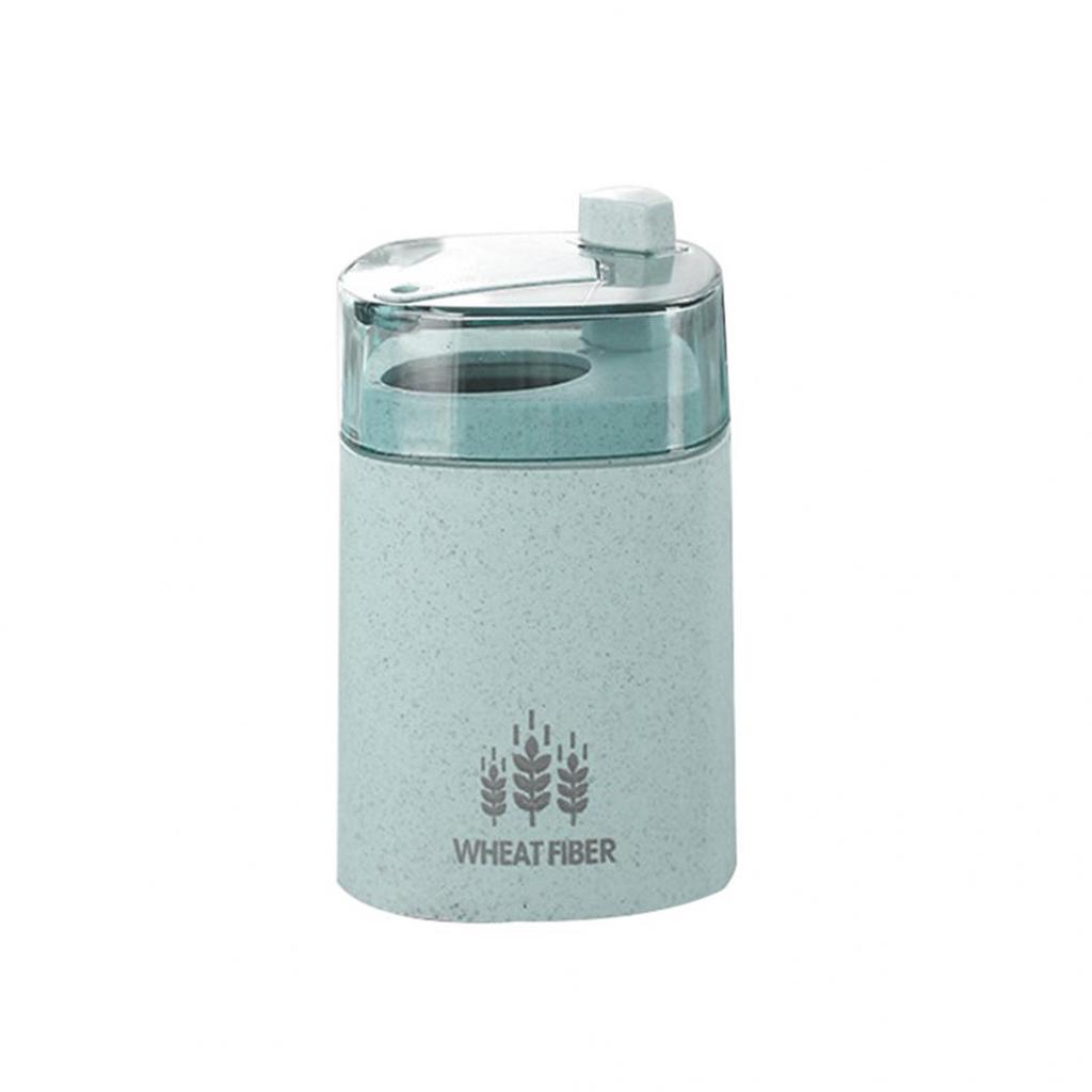 Fashion Wheat Straw Automatic Toothpick Holder Container Dispenser Home Decor
