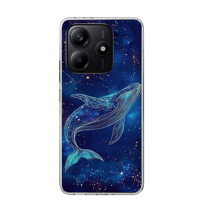 Humpback Whale Sea Giant Phone Case For Xiaomi Redmi Note 15 14 13 12S 12 Pro Plus 11S 11E 11 11T 10S 10 Art Soft Pattern Cover