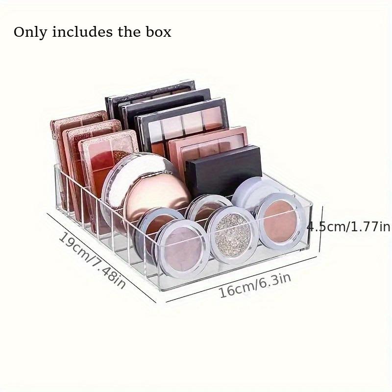 

Clear Acrylic Makeup Organizer Tray with 7 Compartments,Vanity Storage for Lipsticks, Brushes,Cosmetics,Transparent Design чистий