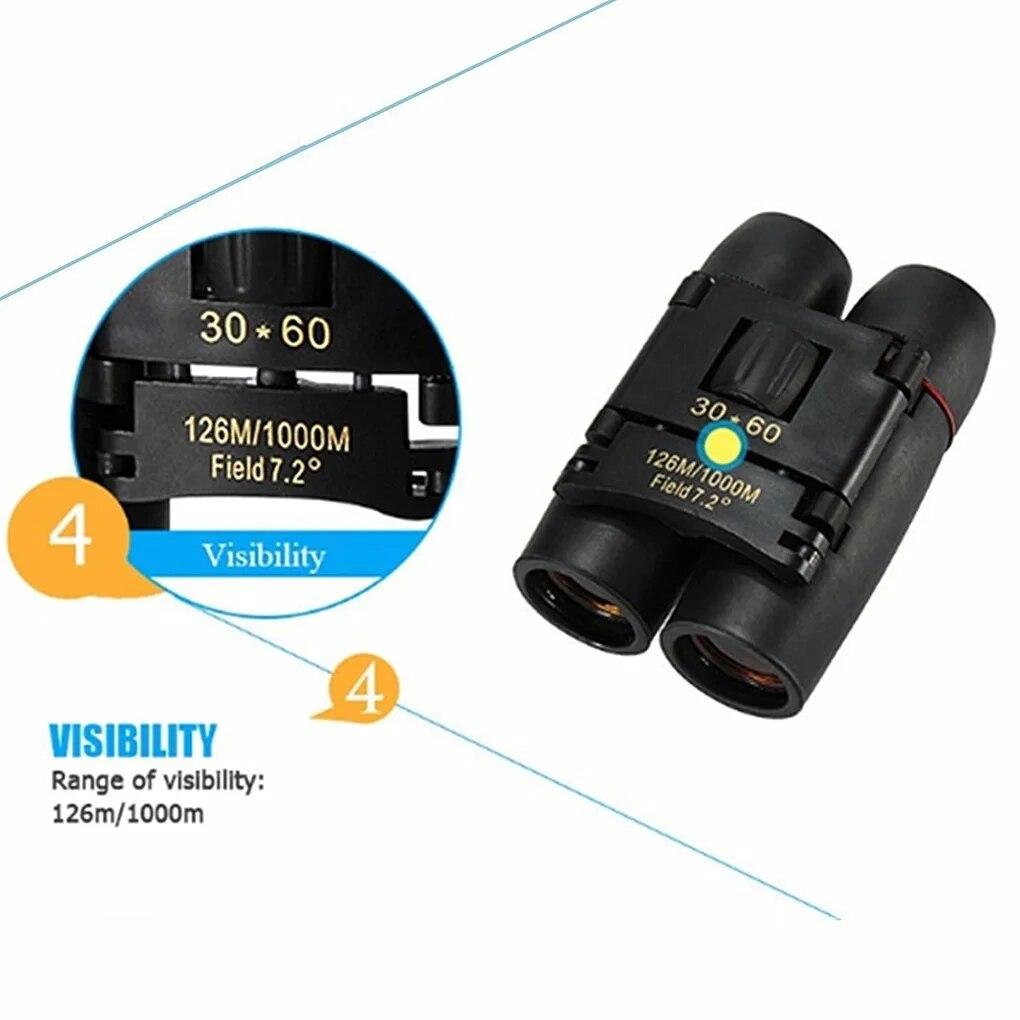 Adjustable Focus Binoculars for Hiking Clear Vision Telescope with Optical Spotting Scopes Lightweight Plastic Design