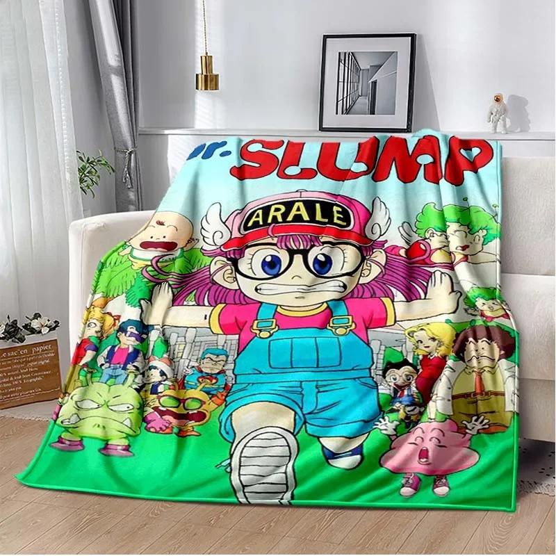 Cute Anime DR S-Slump A-Arale Blanket Super Soft Cartoon kawaii Blanket for Travel Bedding Couch Sofa Bed Blanket Birthday Gift