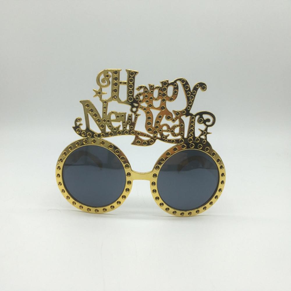 4 ks novoroční párty brýle 2022, novinka, fotobudka, rekvizity, dekorace, dětské dárky