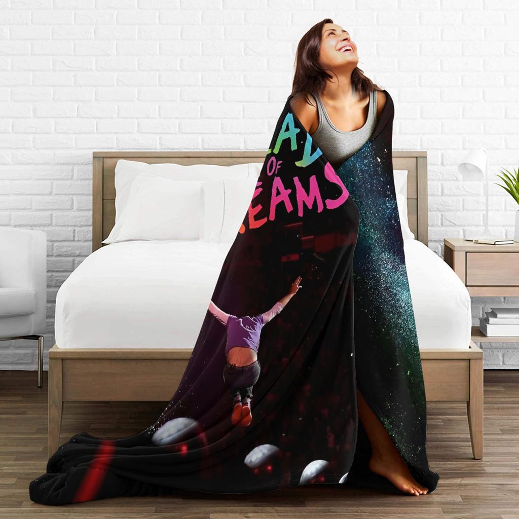Coldplayed 2025 Tour Head Full of Dreams Print Blanket For Men Women Super Soft Cozy Throw Blankets for Living Room Multi-size