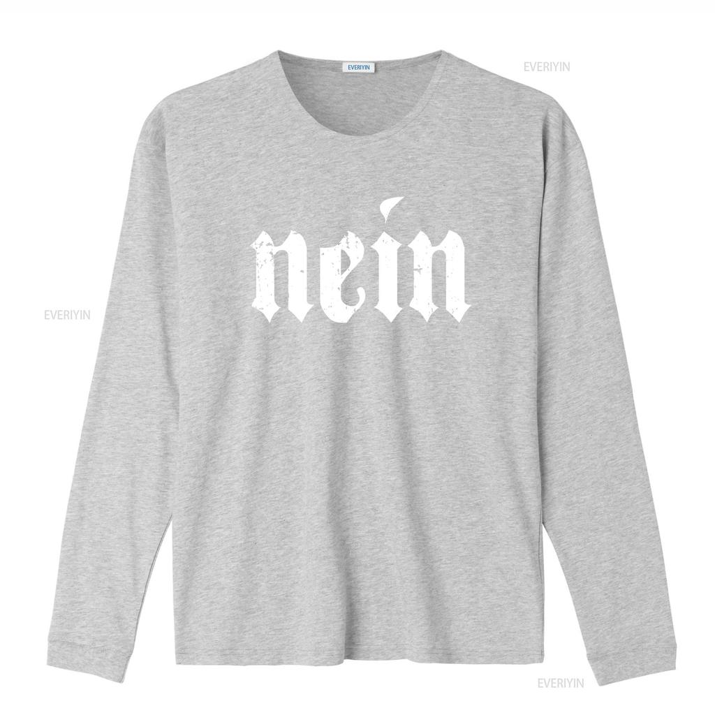 Nee Duitse Mannen Zeggen Nee Grappig Duitsland Deutschland Vintage T-shirt vintage Gewassen Casual man Unisex Ademend streetwear