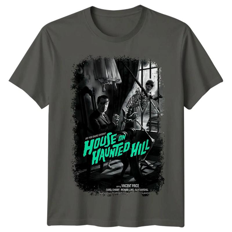 House On Haunted Hill () Movie Poster Inspired Tshirt Retro Tee Unisex