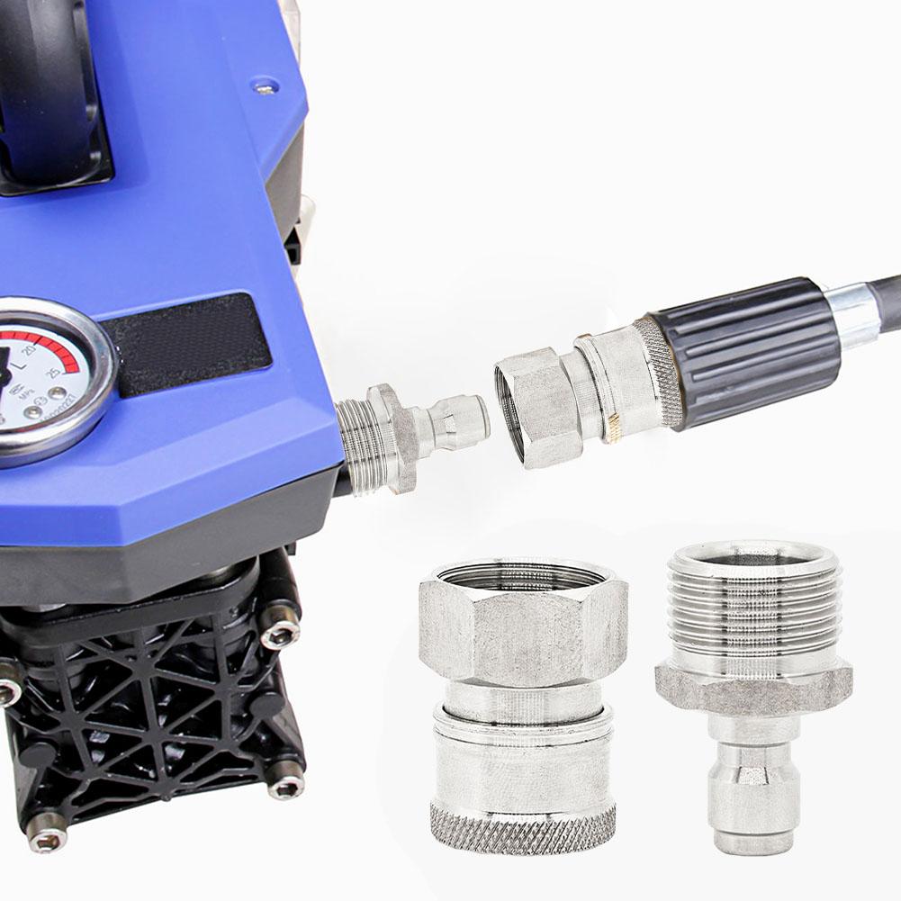 Pressure Washer Quick Connector Stainless Steel Connector Easy Setup