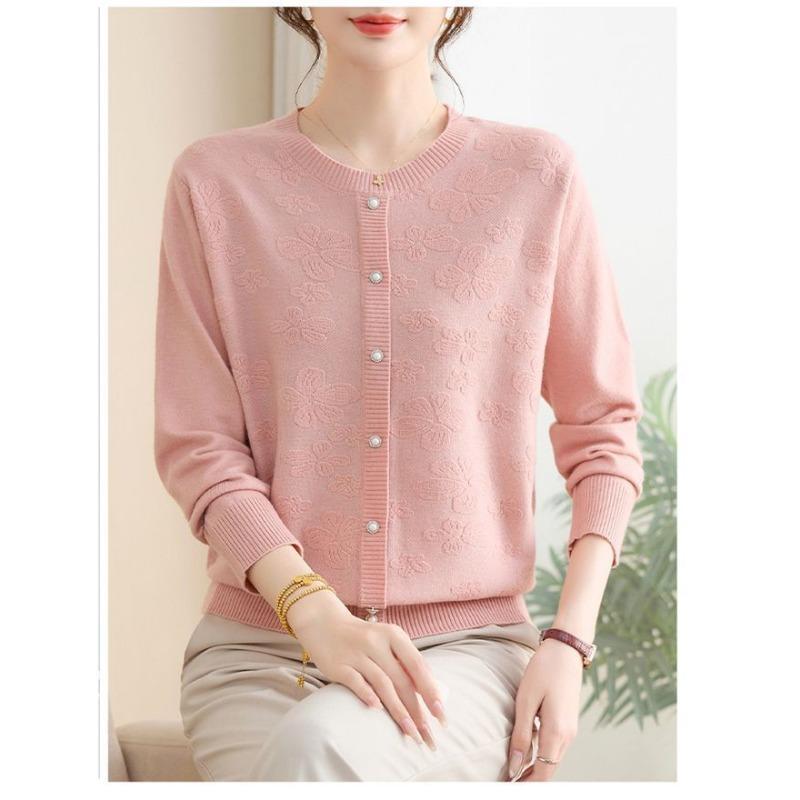 Neuer chinesischer Stil Modischer und bequemer Rundhals-Pullover Langarm Lockeres Temperament Pendel-Pullover